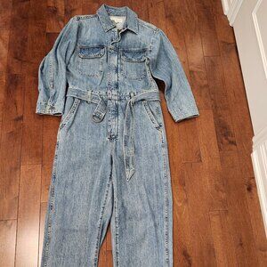 Aritzia Denim Forum The Margot Jumpsuit in women's size small